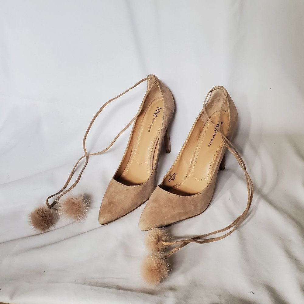 NM Suede Nude Pumps